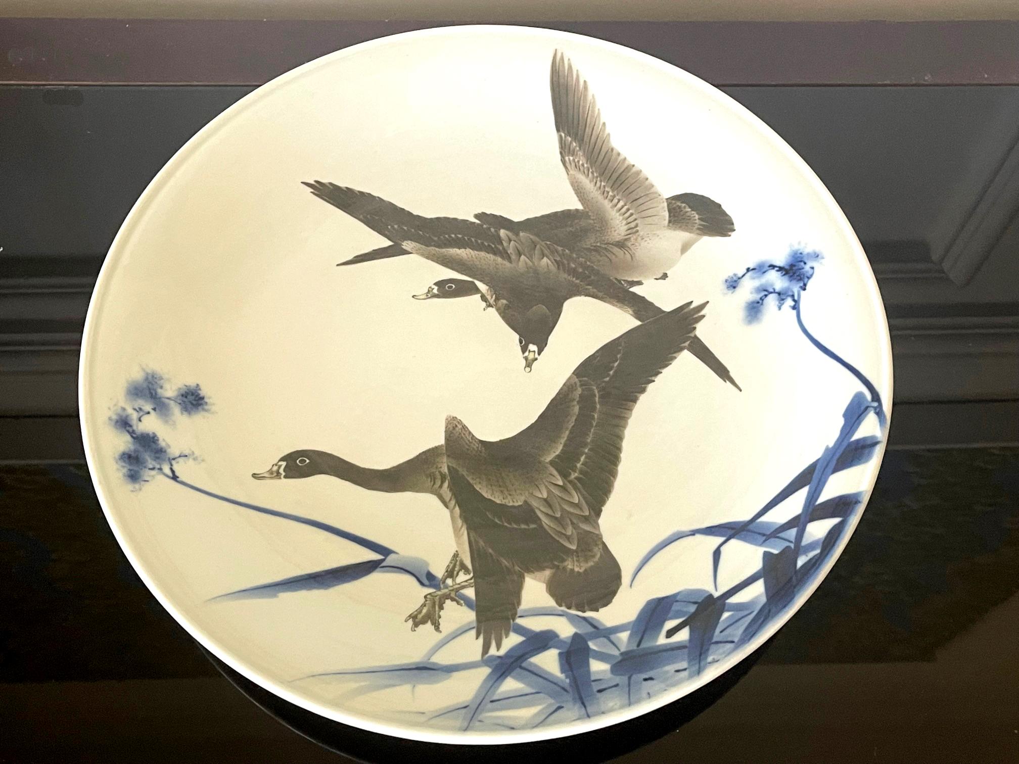 Rare Large Japanese Porcelain Presentation Plate Makuzu Kozan For Sale 13