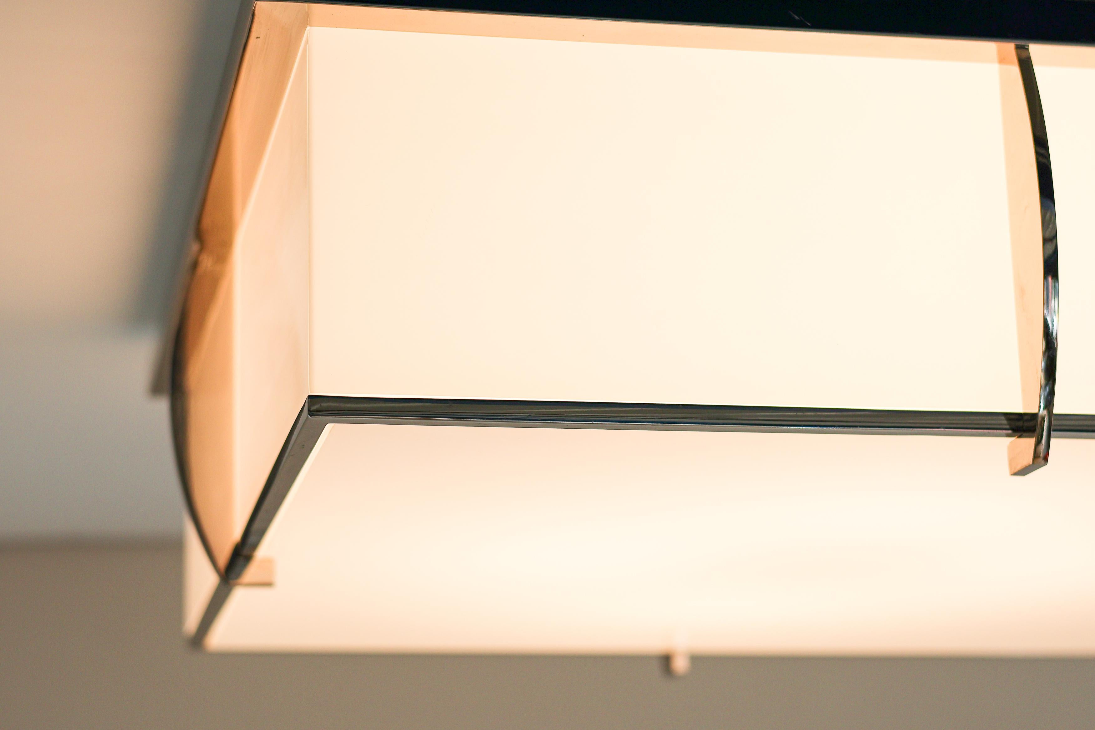 Rare Large Jean Perzel Model N°359 Ceiling Lamp — Icon of French Modernism For Sale 5