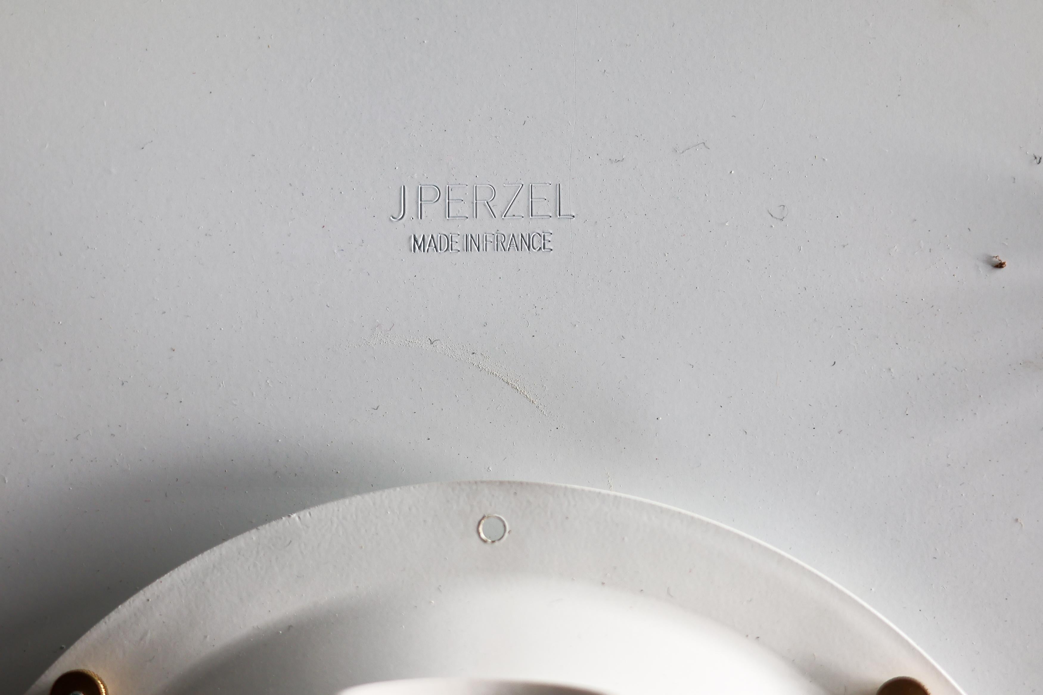 Rare Large Jean Perzel Model N°359 Ceiling Lamp — Icon of French Modernism For Sale 9