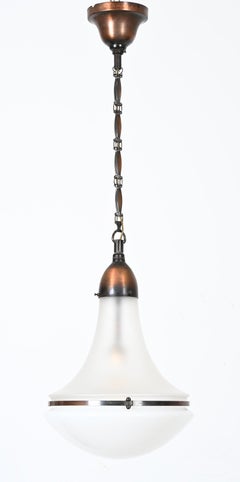 Rare Large "Luzette" Pendant by Peter Behrens for Siemens Schuckert