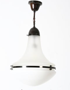 Rare Large "Luzette" Pendant by Peter Behrens for Siemens Schuckert