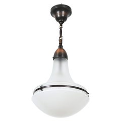 Rare Large "Luzette" Pendant by Peter Behrens for Siemens Schuckert