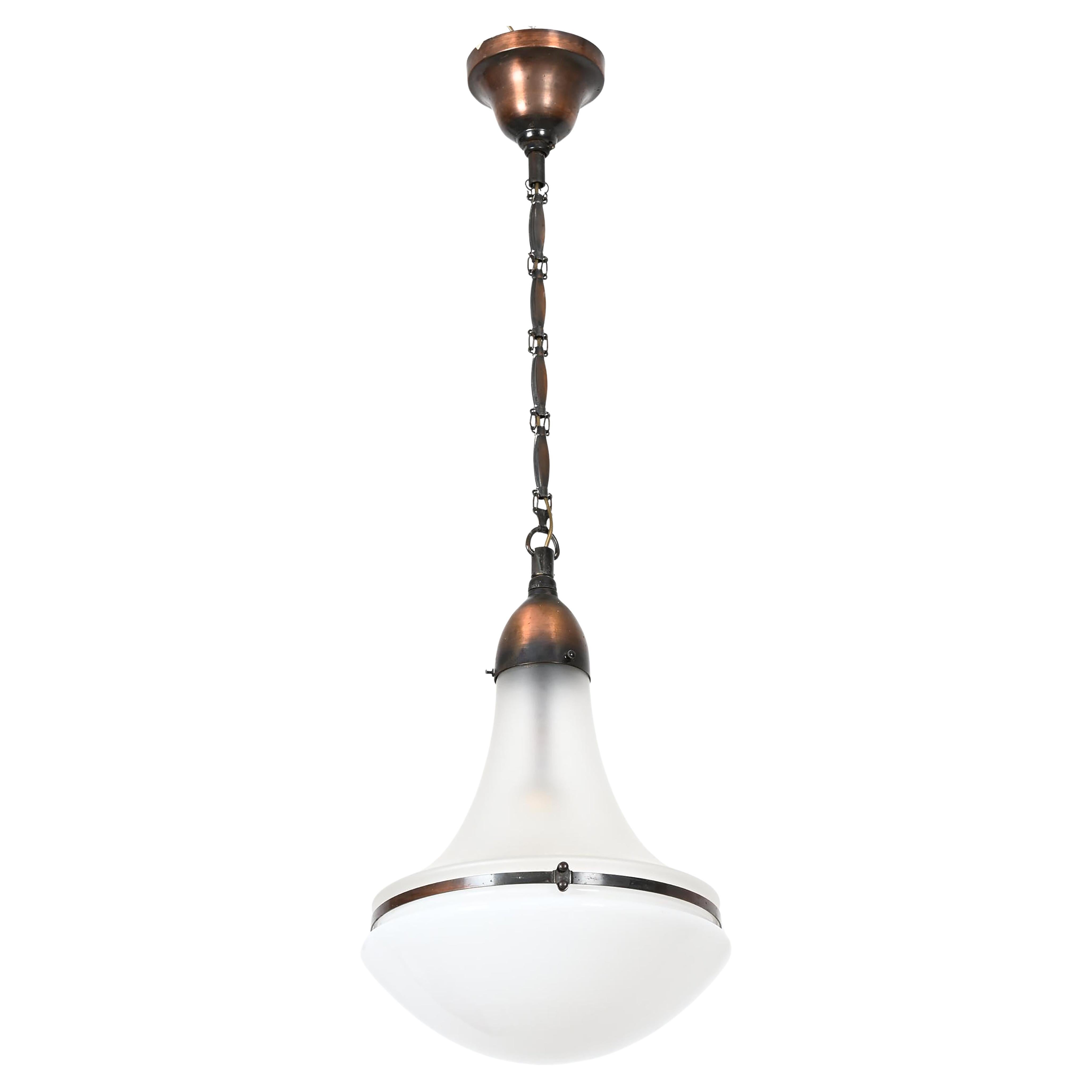 Rare Large "Luzette" Pendant by Peter Behrens for Siemens Schuckert