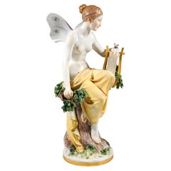 Rara statuetta di grandi dimensioni in Meissen Porcelain 'Psiche', di Rudolph Hoerl, CIRCA 1890