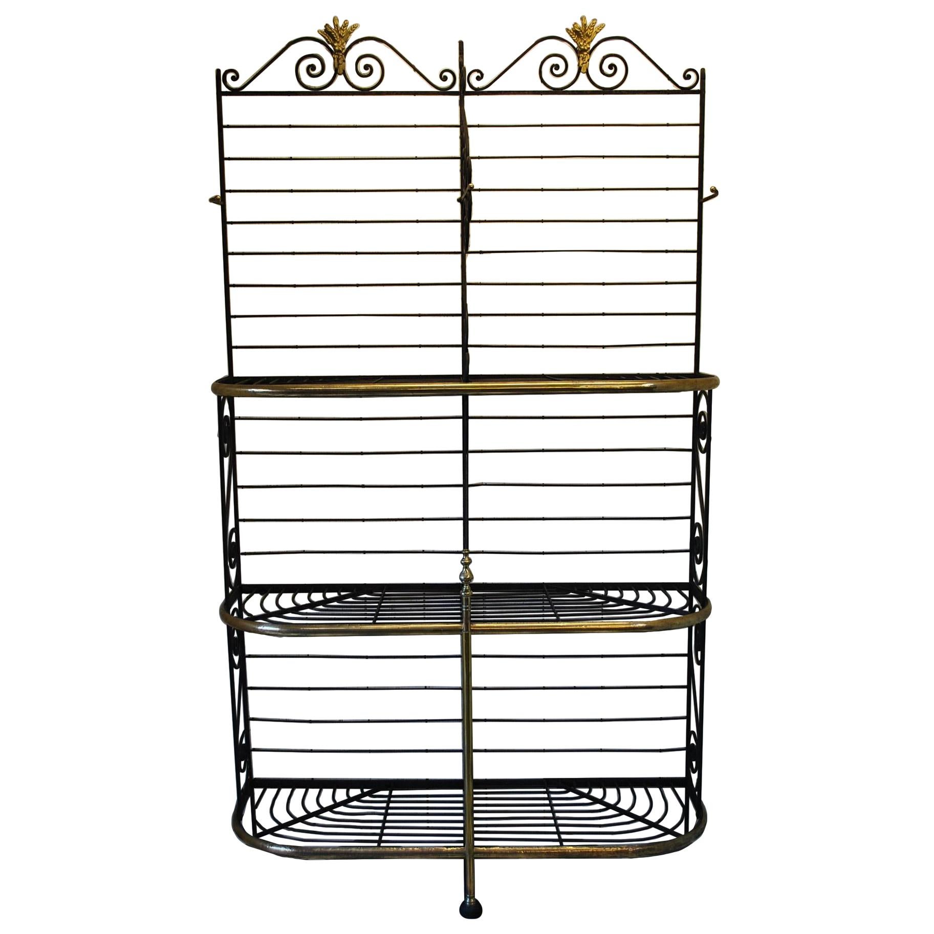 Rare Large metal Antique French Bakers shop display Stand / Dresser rack For Sale