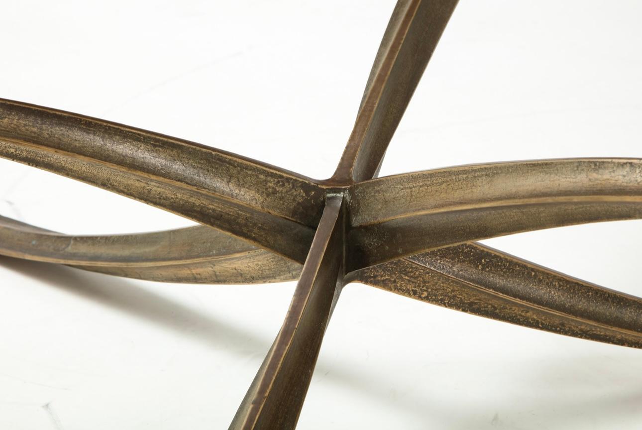 Rare Large Michel Mangematin Bronze Coffee Table, 1962 For Sale 6