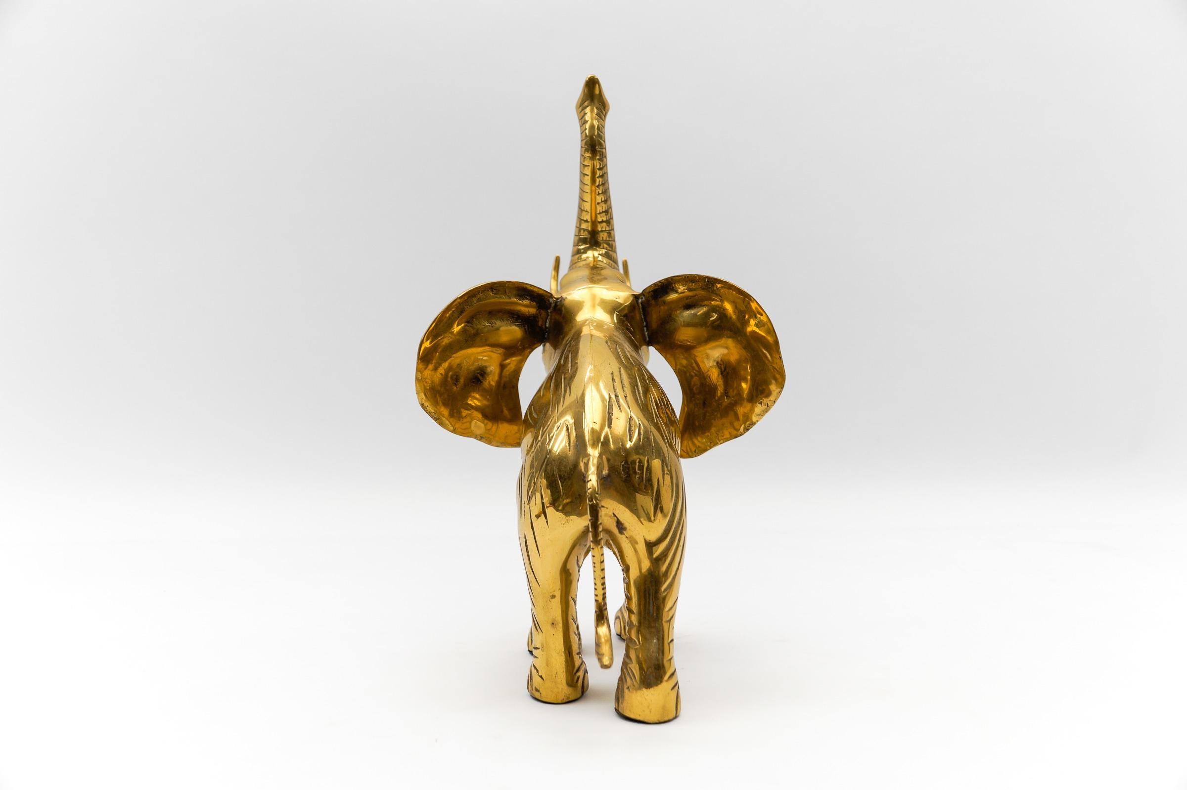 Rare Large Mid-Century Modern Brass Elephant, 1960s For Sale 2