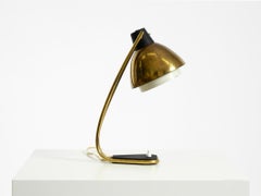 Rare large Mid Century Modern brass table lamp with beautiful patina