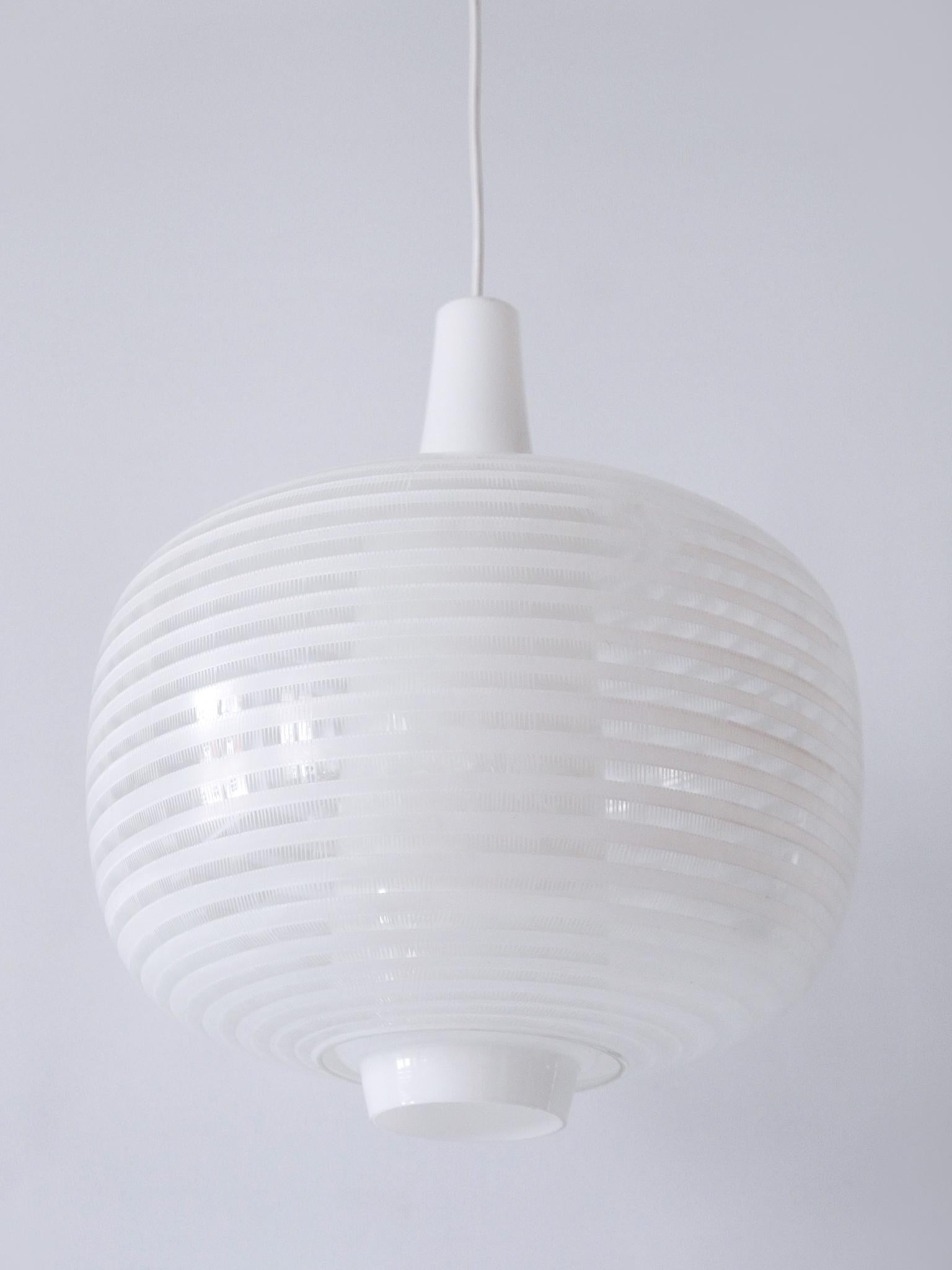 Rare & Large Mid-Century Modern Pendant Lamp Napoli by Aloys F. Gangkofner 1957 For Sale 3