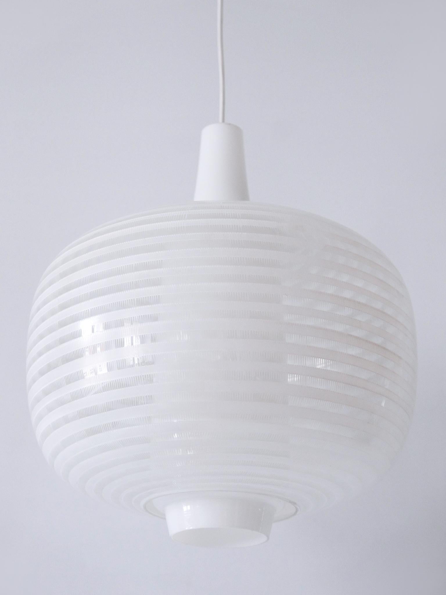 Extremely rare and highly decorative Mid-Century Modern pendant lamp or hanging light. Model 