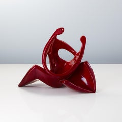 Rare Large Mid-Century Zsolnay Porcelain Figure by János Török Circa 1960s