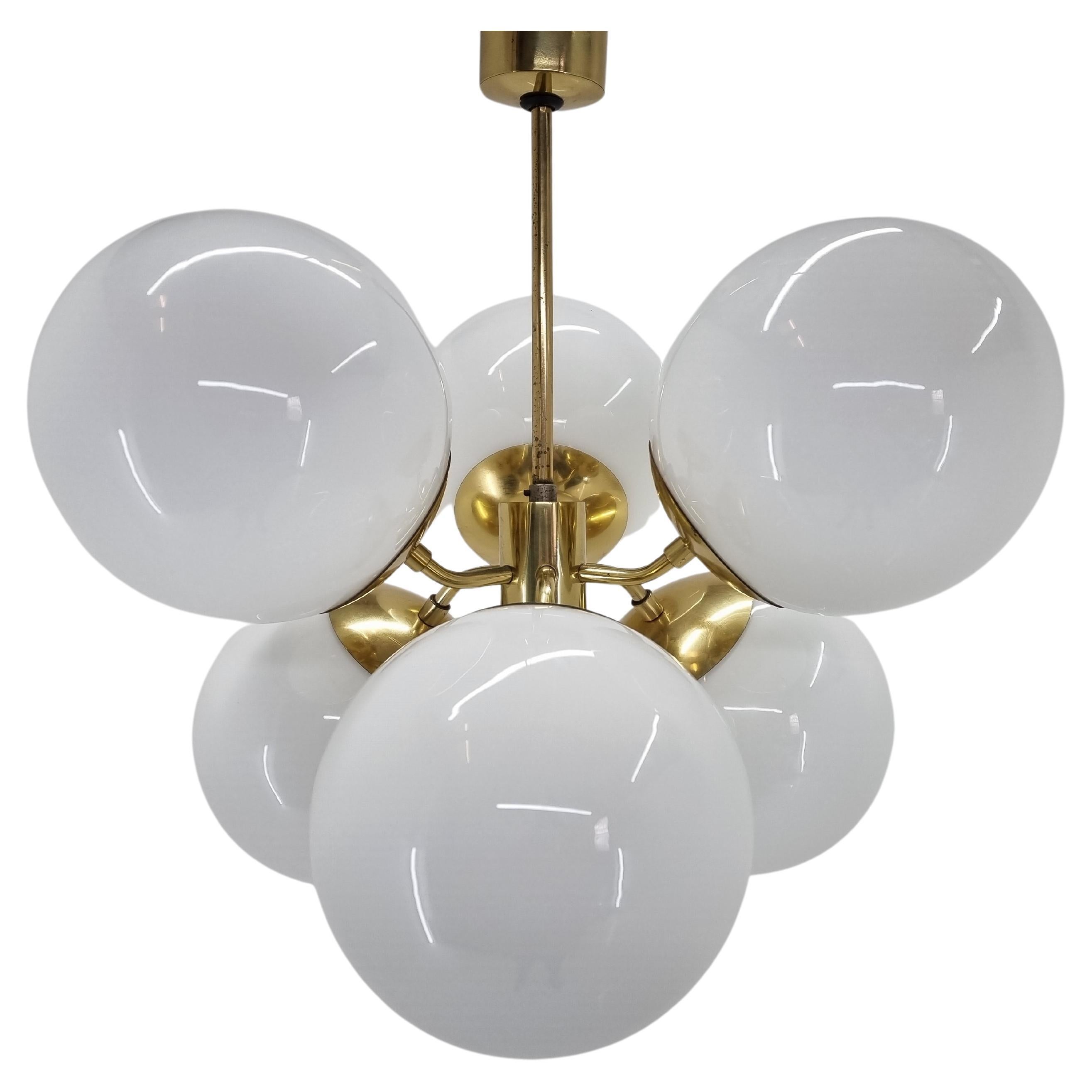 Rare Large Midcentury Chandelier Sputnik / Atomic, Italy, 1970s