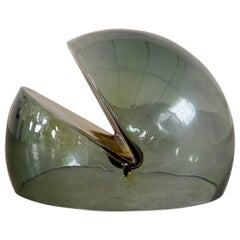 Rare Large Murano Glass Magazine Rack by Toni Zuccheri for VeArt Murano, 1970s