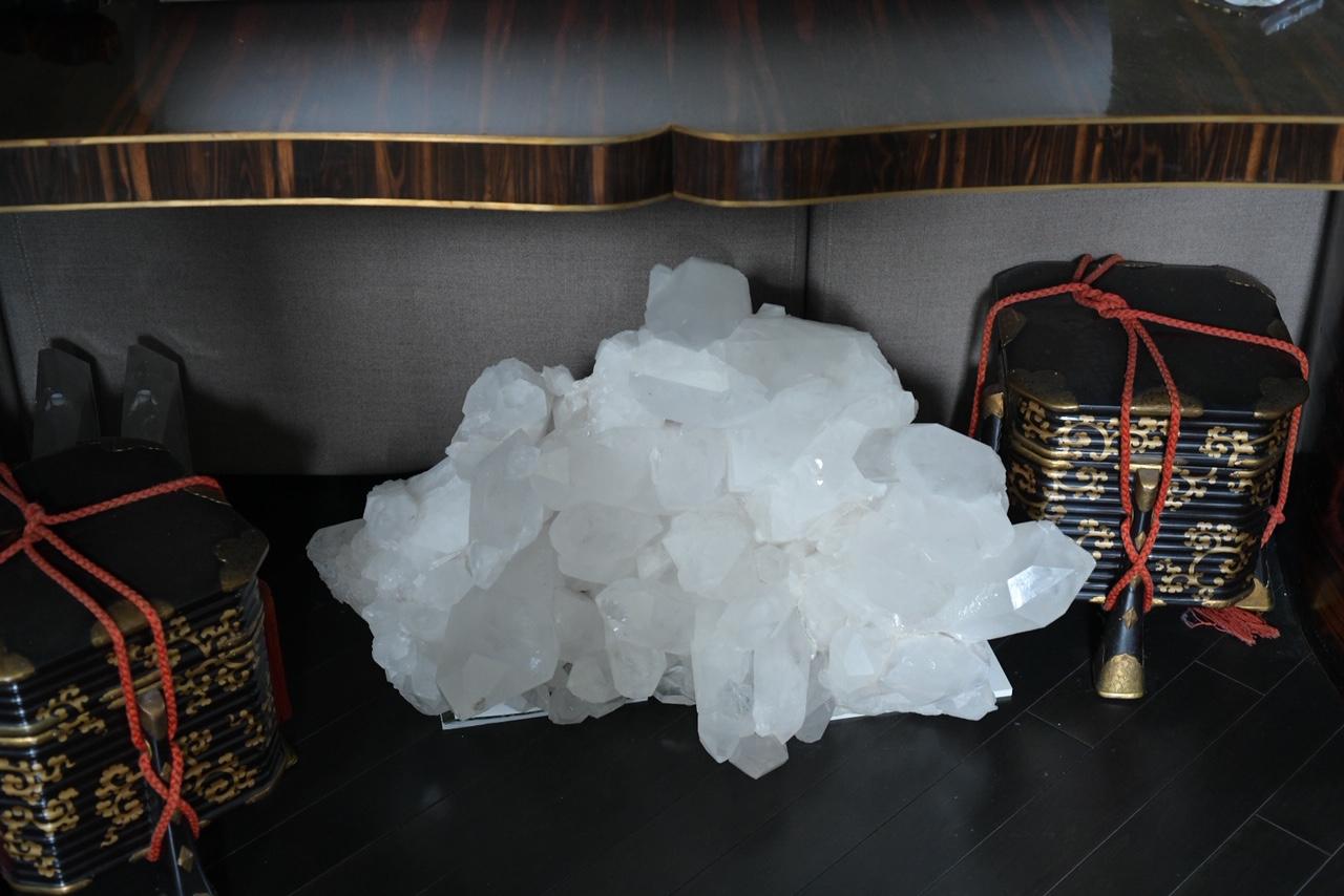 Rare large natural rock crystal clusters.