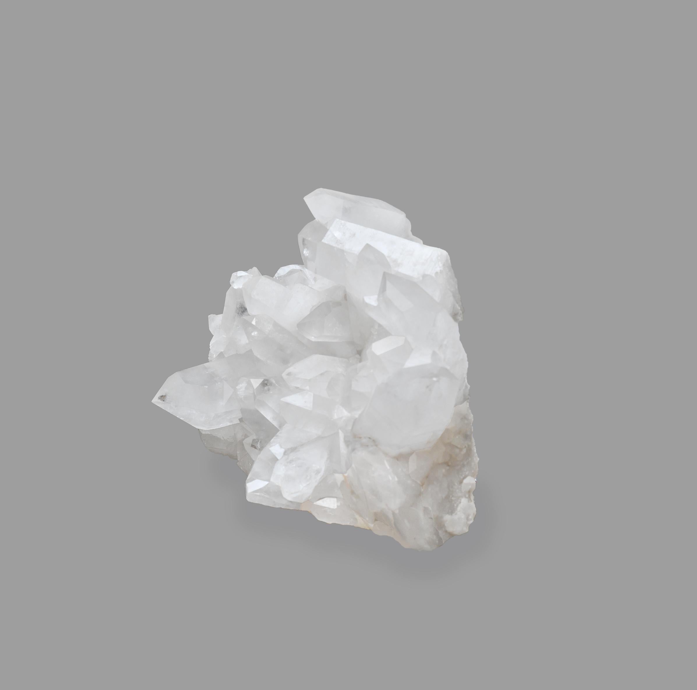 Contemporary Rare Large Natural Rock Crystal Quartz Cluster For Sale