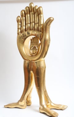 Seltene große Pedro Friedeberg-Skulptur für den Bodenständer