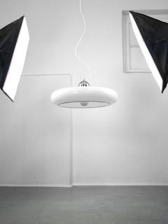 Rare Large Pendant Space-Age Guzzini Lamp, 70s