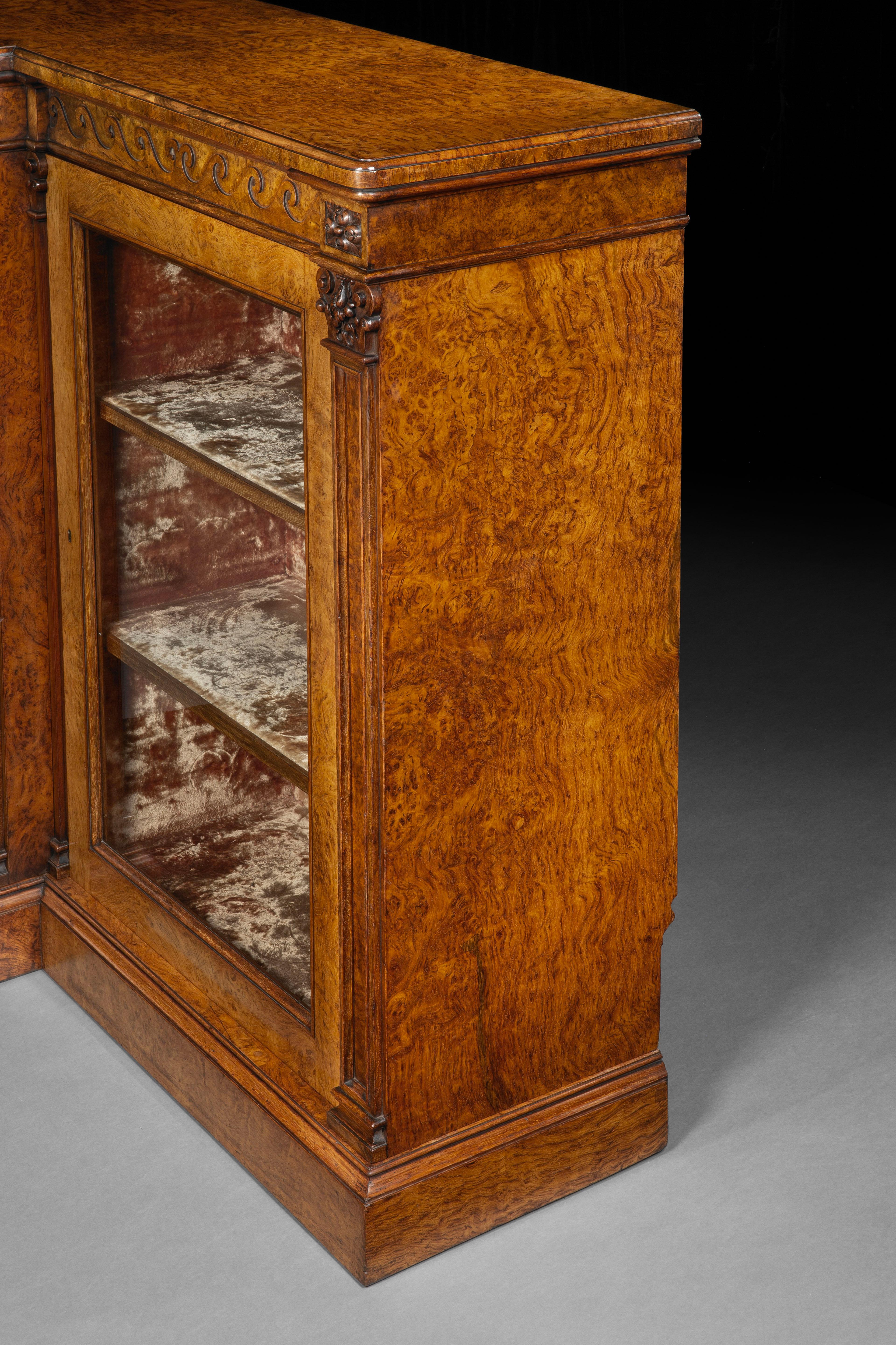 19th Century Rare & Large Pollard Oak Bookcase by Holland & Sons of London For Sale
