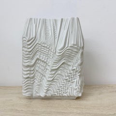 Rare grand vase 'Kaskade' en porcelaine blanche - Martin Freyer pour Rosenthal