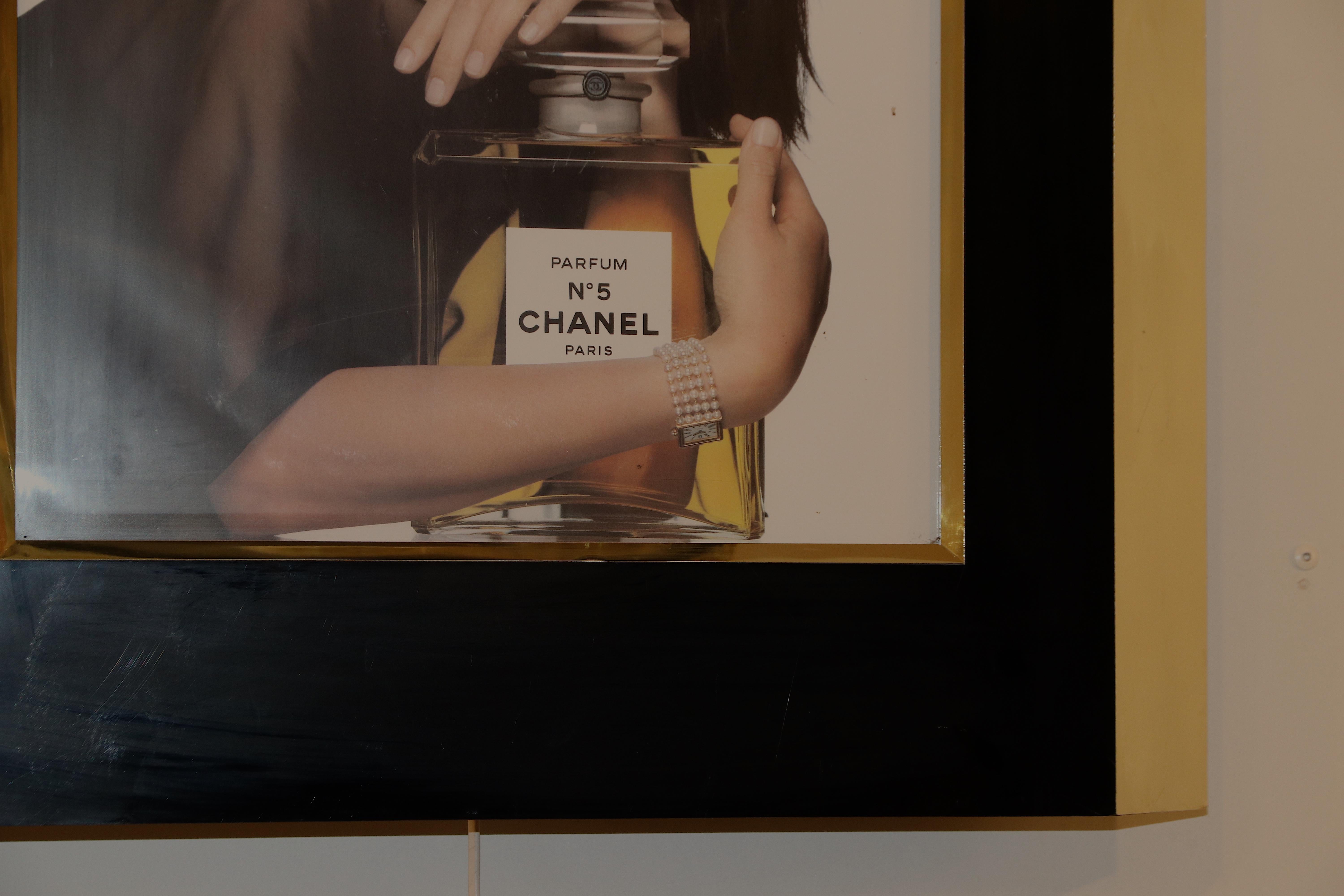 French Rare Large Retail Advertisement Display with Light for Chanel No. 5