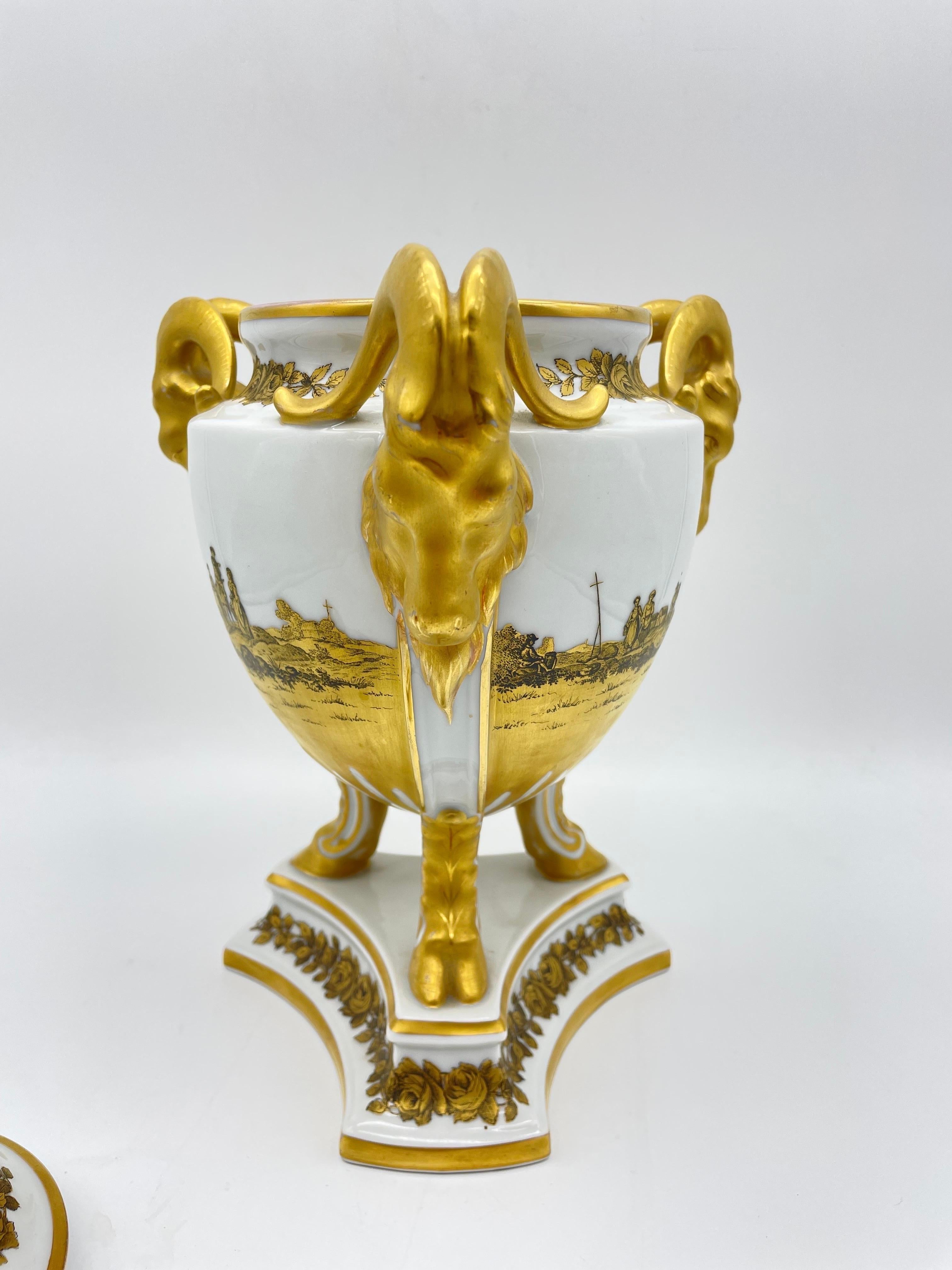 Rare Large Rosenthal Lidded Vase, Capricorn Hisorism 1
