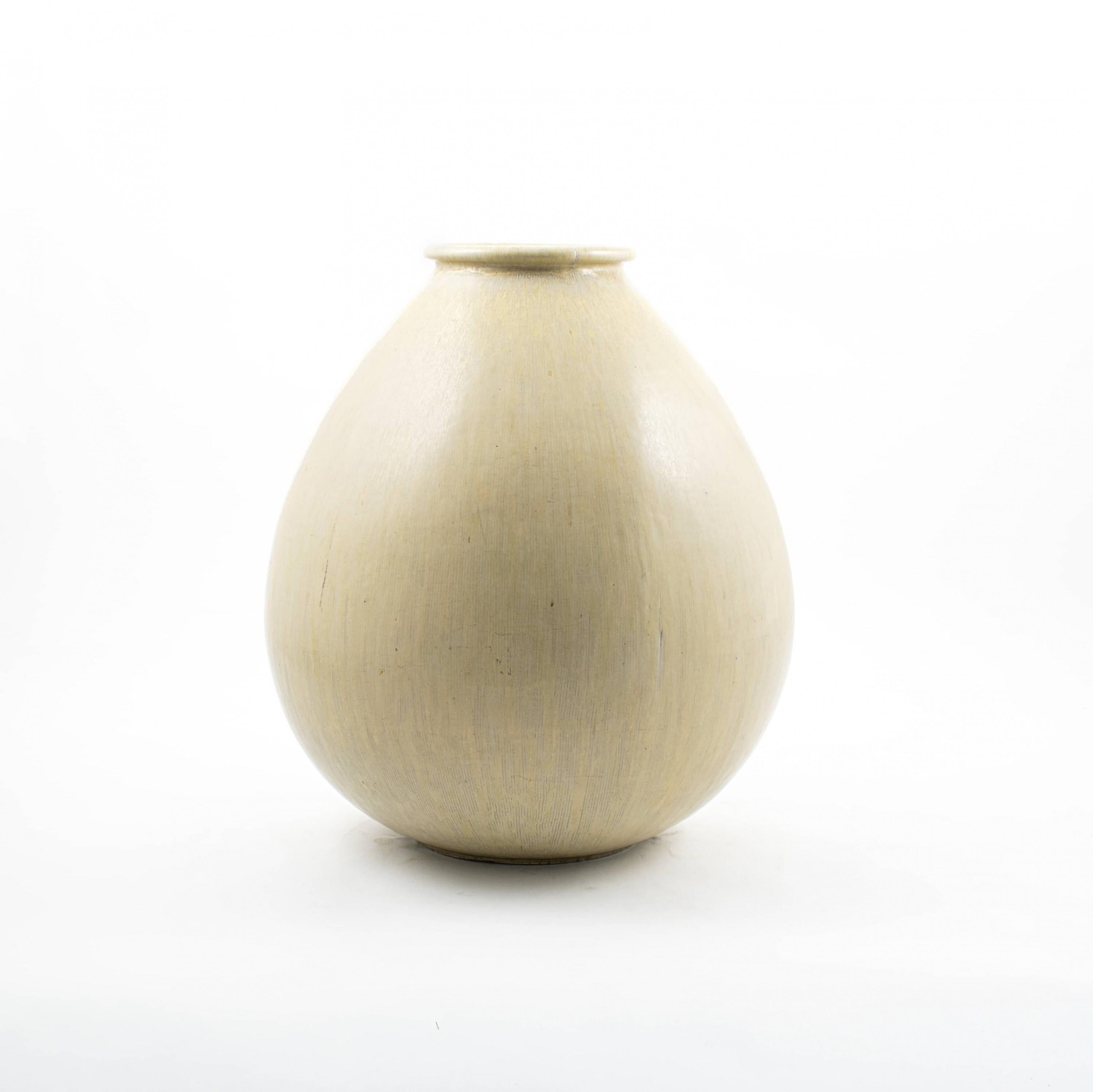 Scandinavian Modern Rare Large Saxbo Stoneware Vase