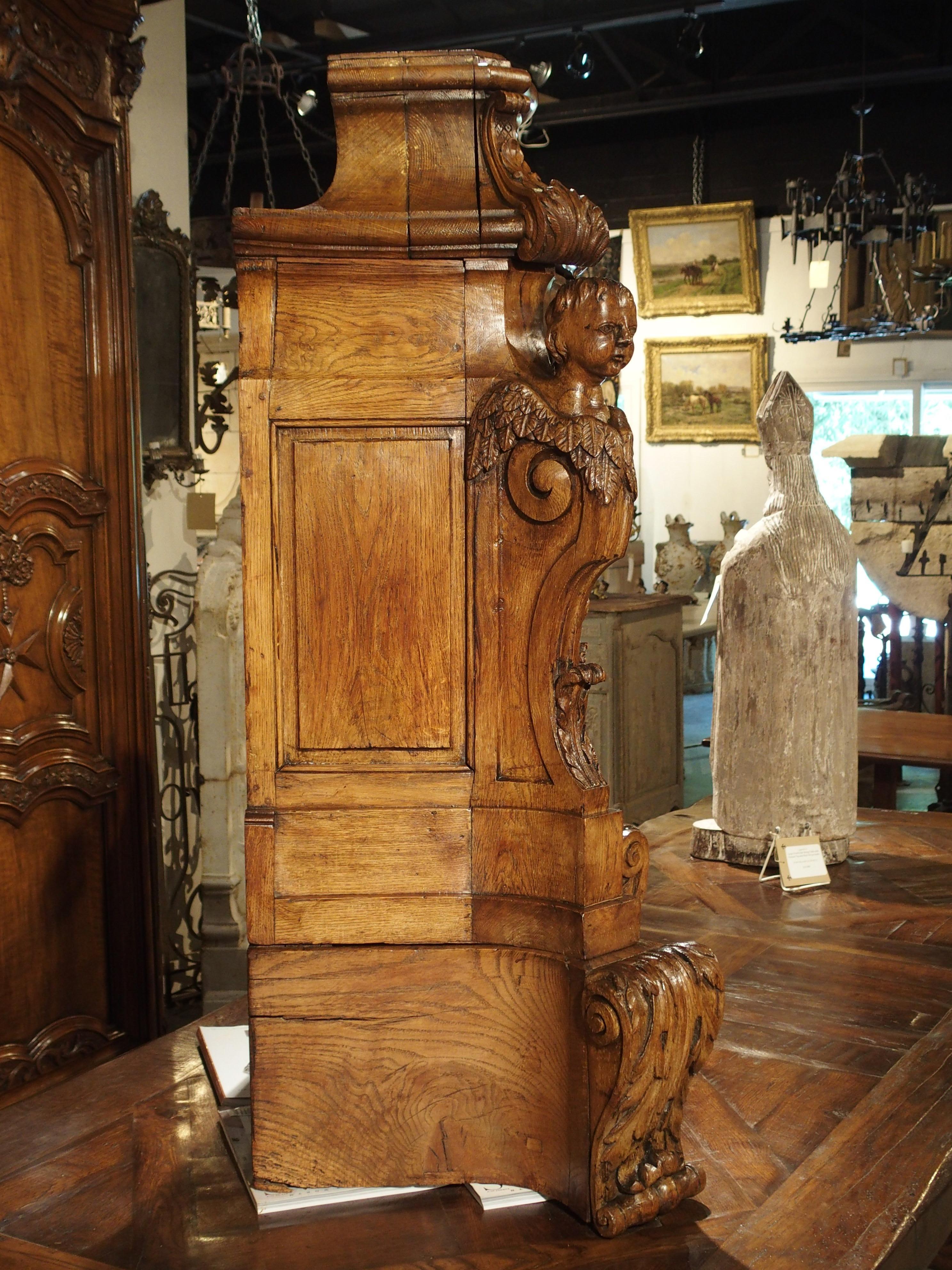 Rare Large Scale 17th Century Oak Sacristy Cabinet from France 6
