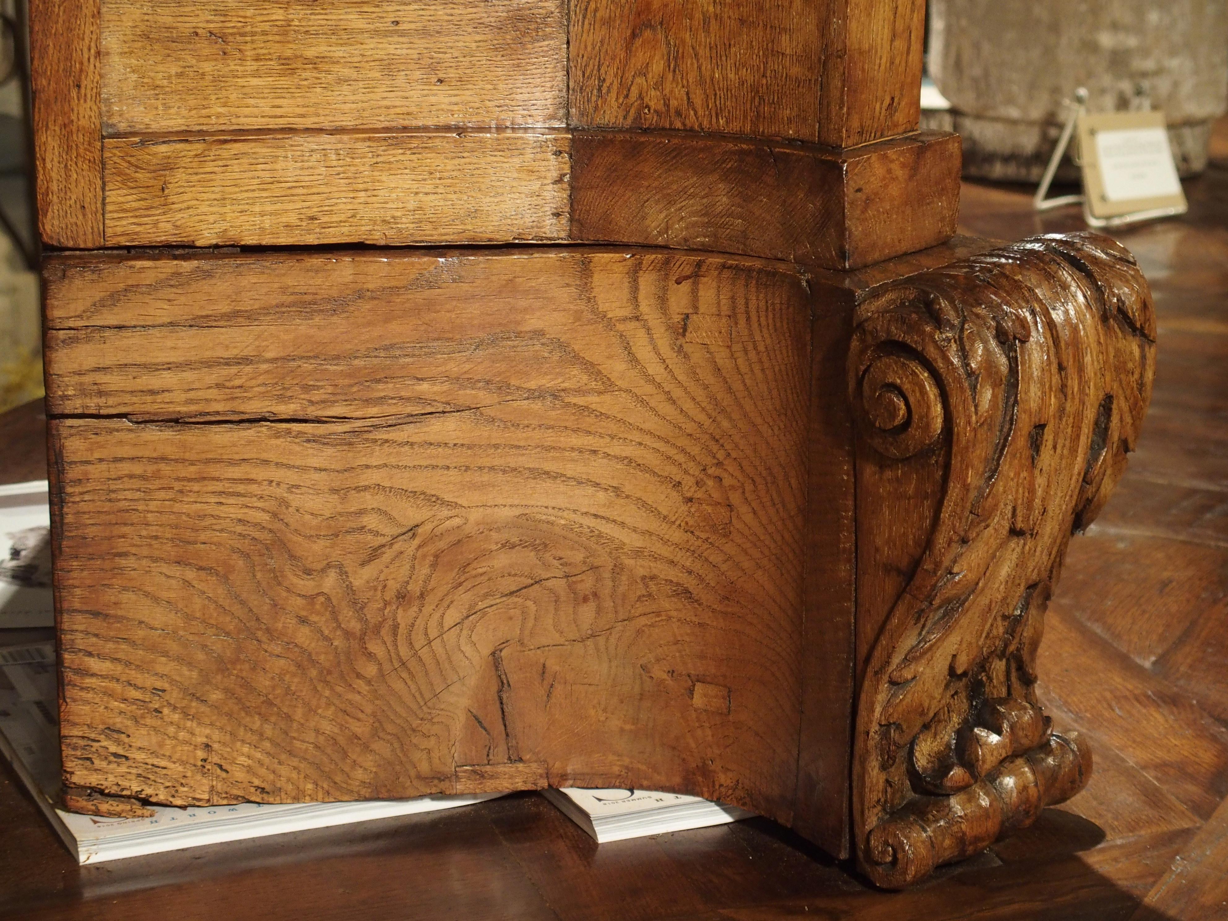 Rare Large Scale 17th Century Oak Sacristy Cabinet from France 7