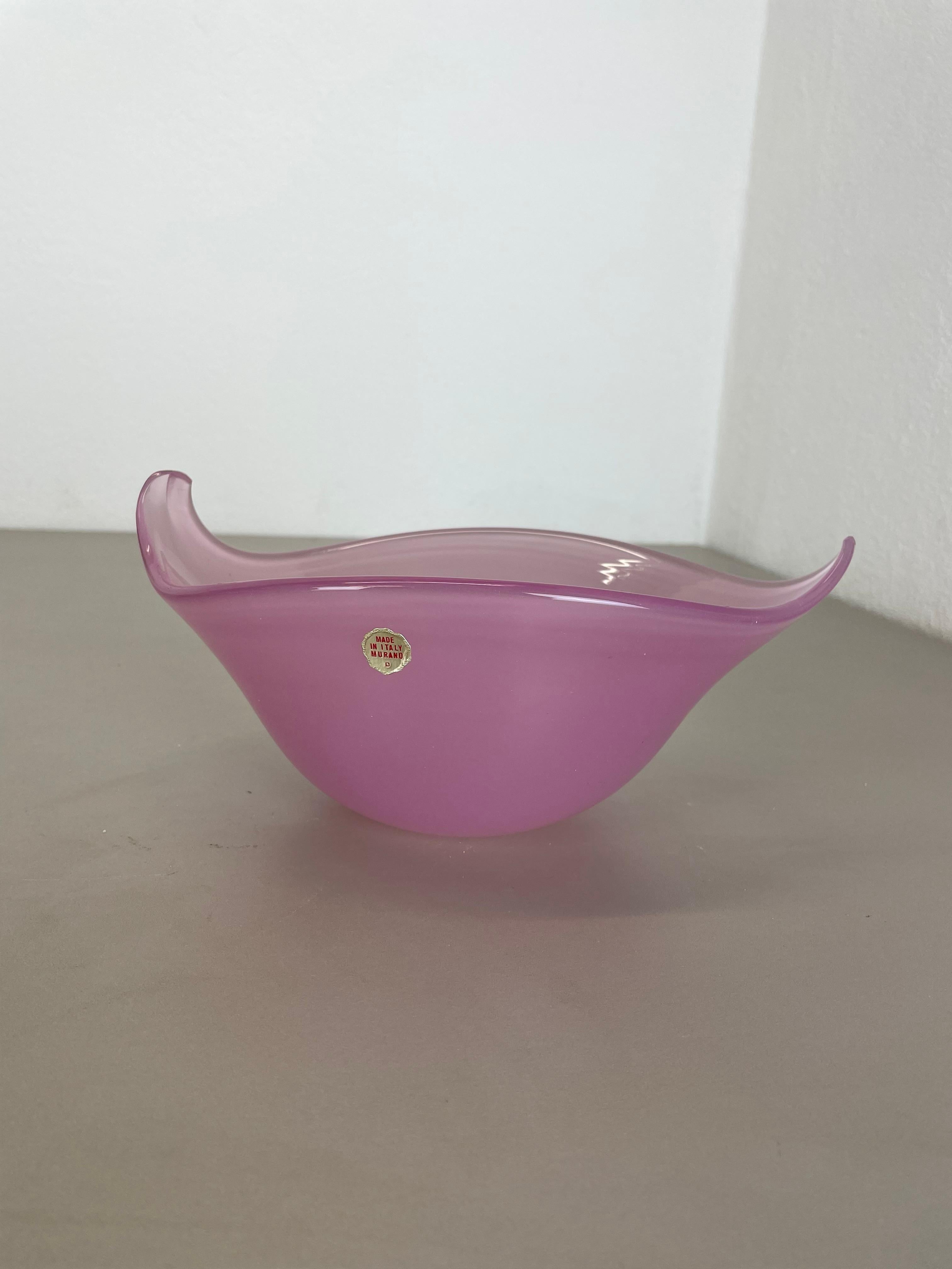 Article:

Murano glass shell element in pink tone


Origin:

Murano, Italy

Decade:

1970s

This original one of a kind glass shell was produced in the 1970s in Murano, Italy. This element is made of high quality Murano opaline glass and has a