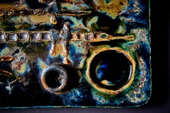 rare, large, signed Schaeffenacker wall ceramic panel