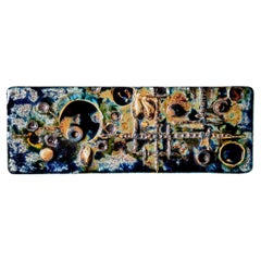 rare, large, signed Schaeffenacker wall ceramic panel
