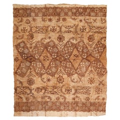 Rare Large Size Antique Tonga Tapa Cloth