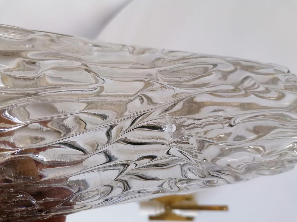 Raros apliques grandes de cristal estructurado Sconces by Kalmar en venta 5
