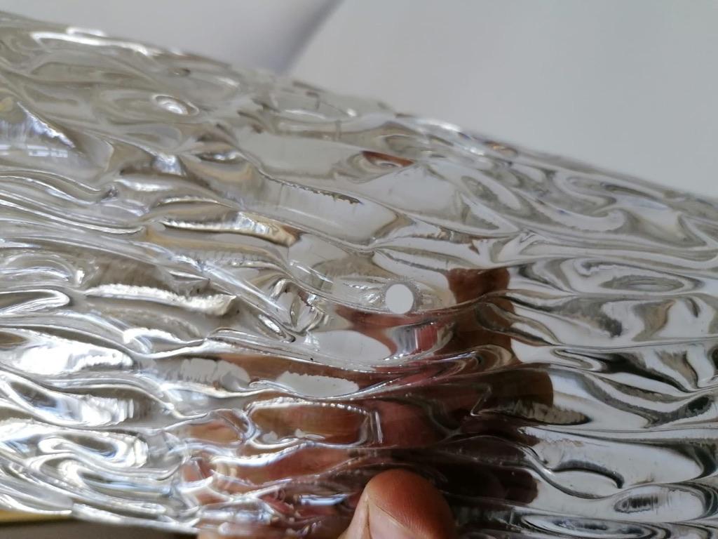 Raros apliques grandes de cristal estructurado Sconces by Kalmar en venta 6