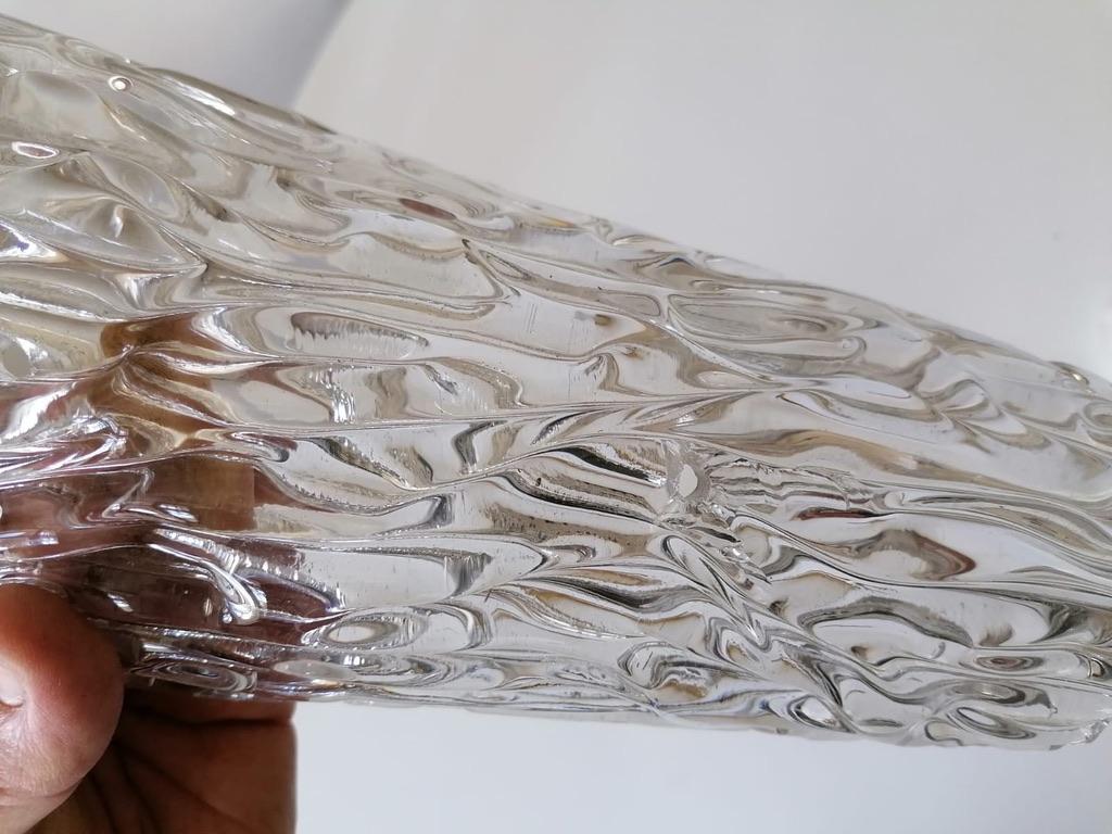 Raros apliques grandes de cristal estructurado Sconces by Kalmar en venta 7