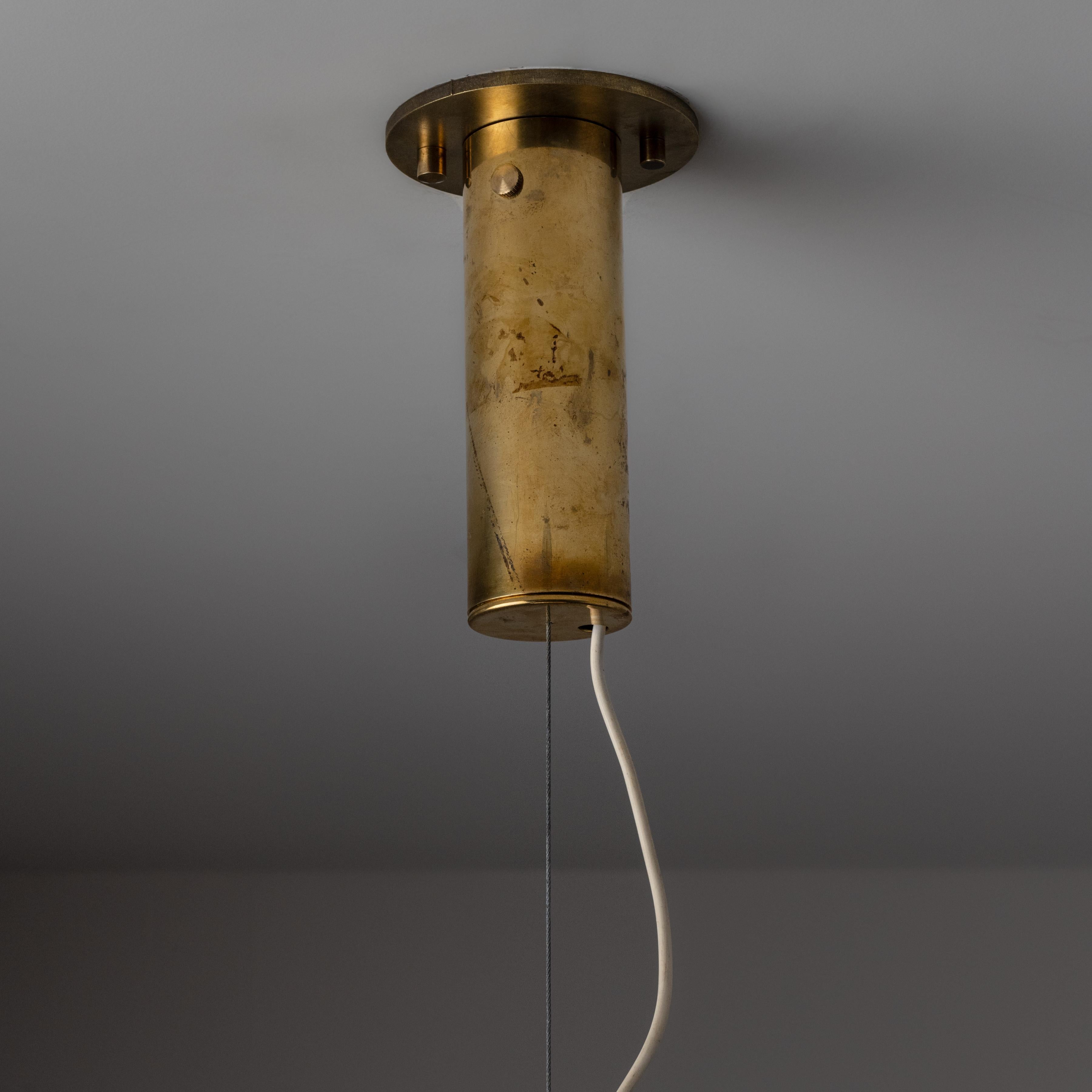 Italian Rare Large Suspension Light by Stilnovo