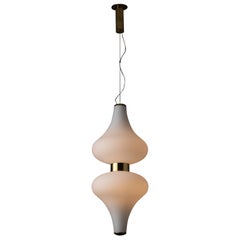 Vintage Rare Large Suspension Light by Stilnovo