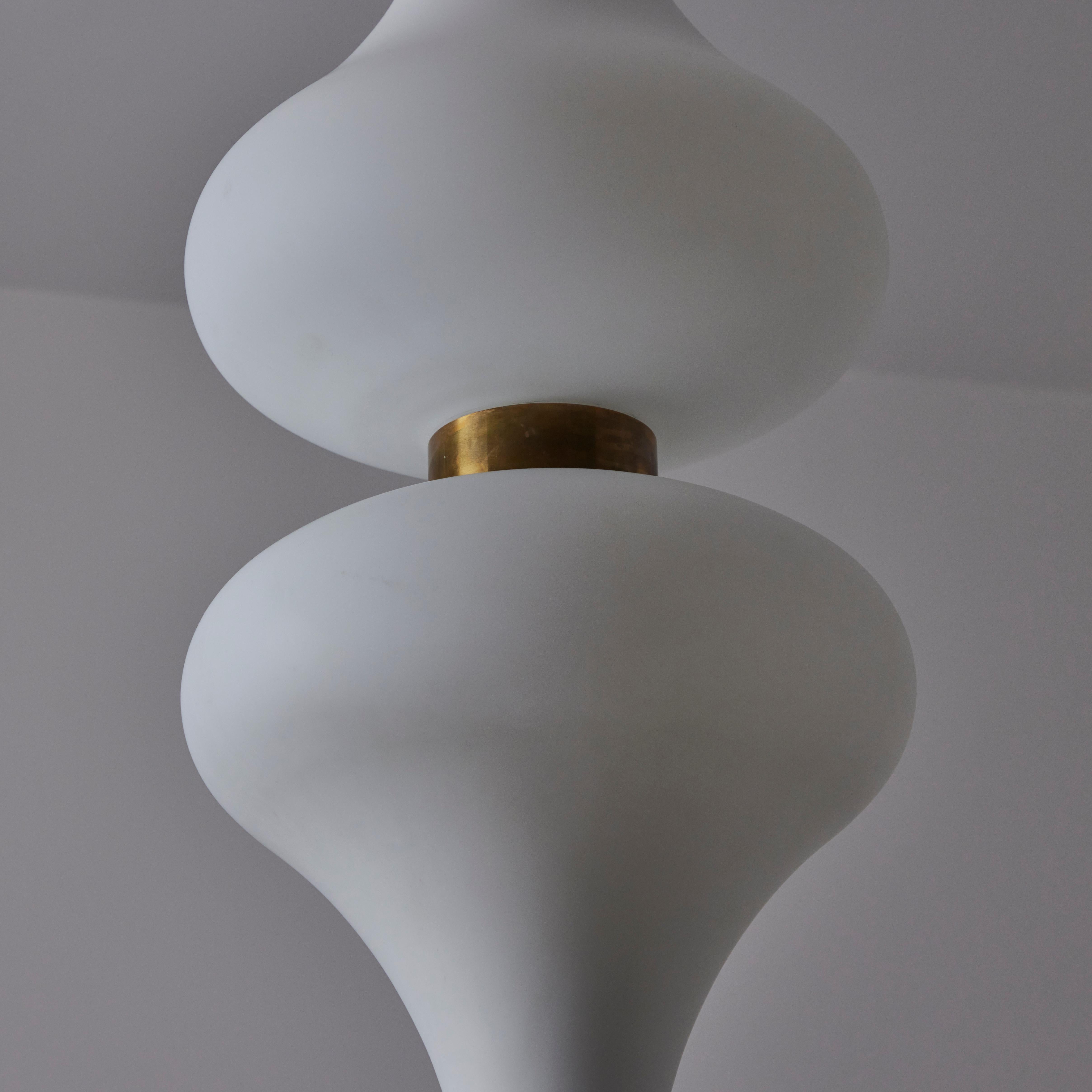 Rare Large Suspension Lights by Stilnovo In Good Condition For Sale In Los Angeles, CA