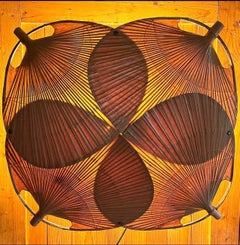 Rara grande lampada da parete o soffitto Uchiwa "Yotsuba II" di Ingo Maurer per Design M.