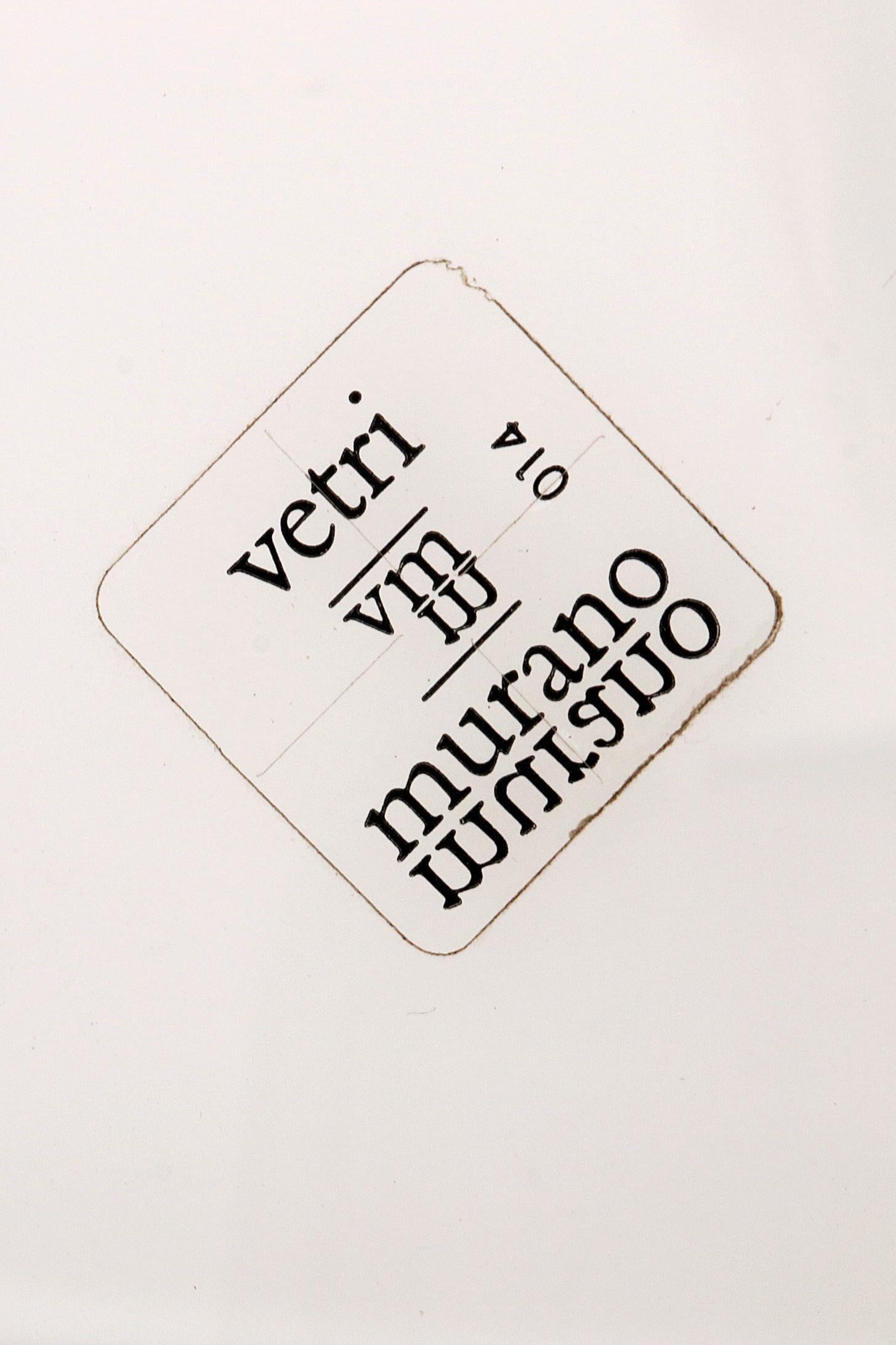 Fine XX secolo Rare grandi lampade da tavolo a fungo di Vetri Murano, anni '70 in vendita