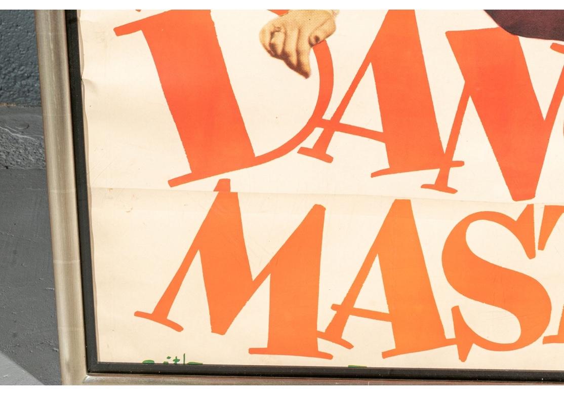 Raro cartel vintage grande de Laurel y Hardy, 