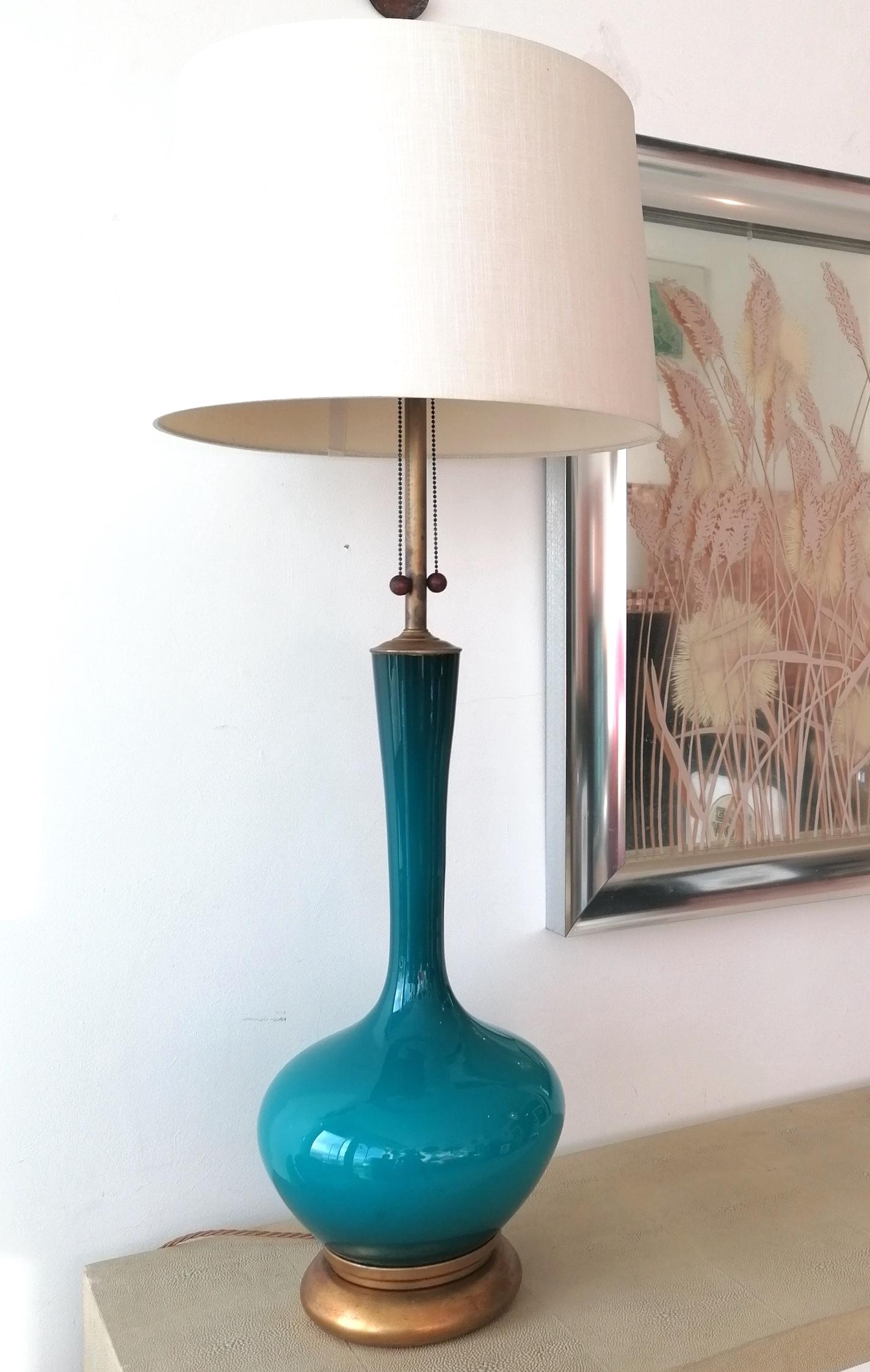 peacock blue lamp