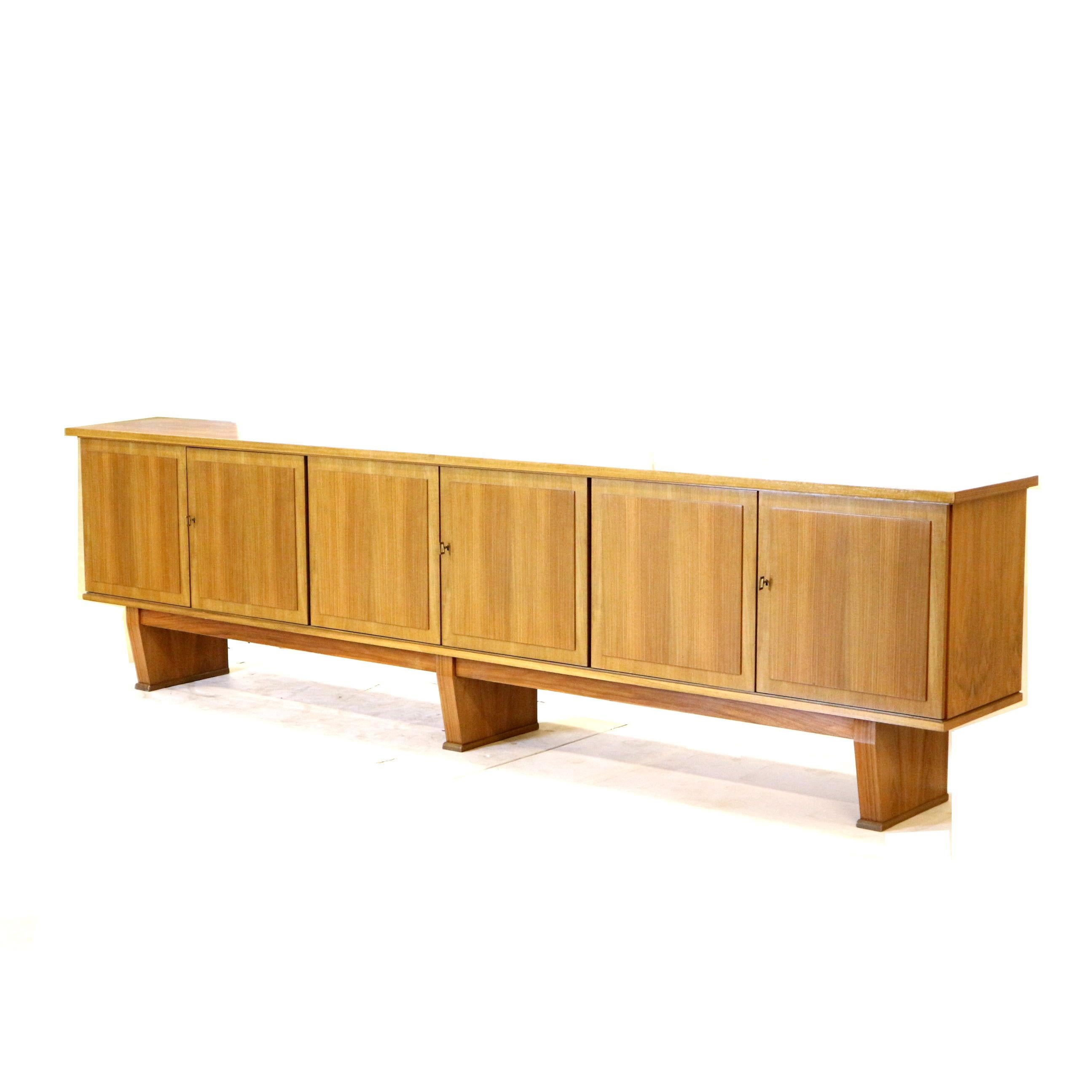 Mid-Century Modern Rare Large Vintage Sideboard Made in the 1950s