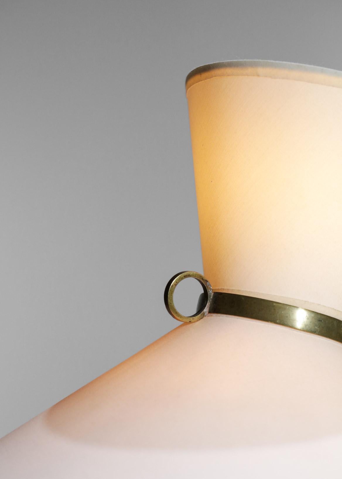 Seltene große Wandleuchte Robert Mathieu aus der französischen Designer-Swing-Lampe aus den 50er Jahren 2