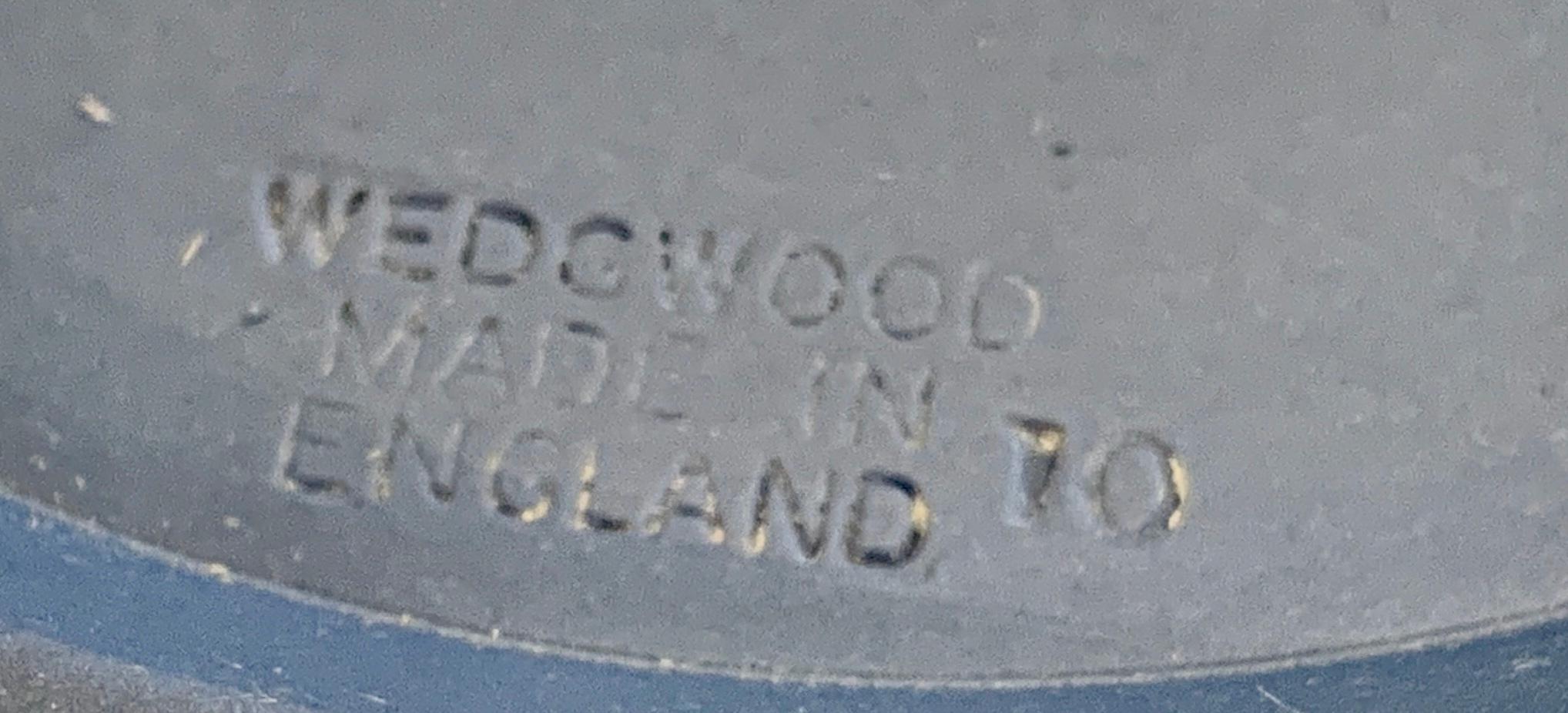 20th Century Rare Large Wedgwood Jasperware Blue Acanthus Bowl