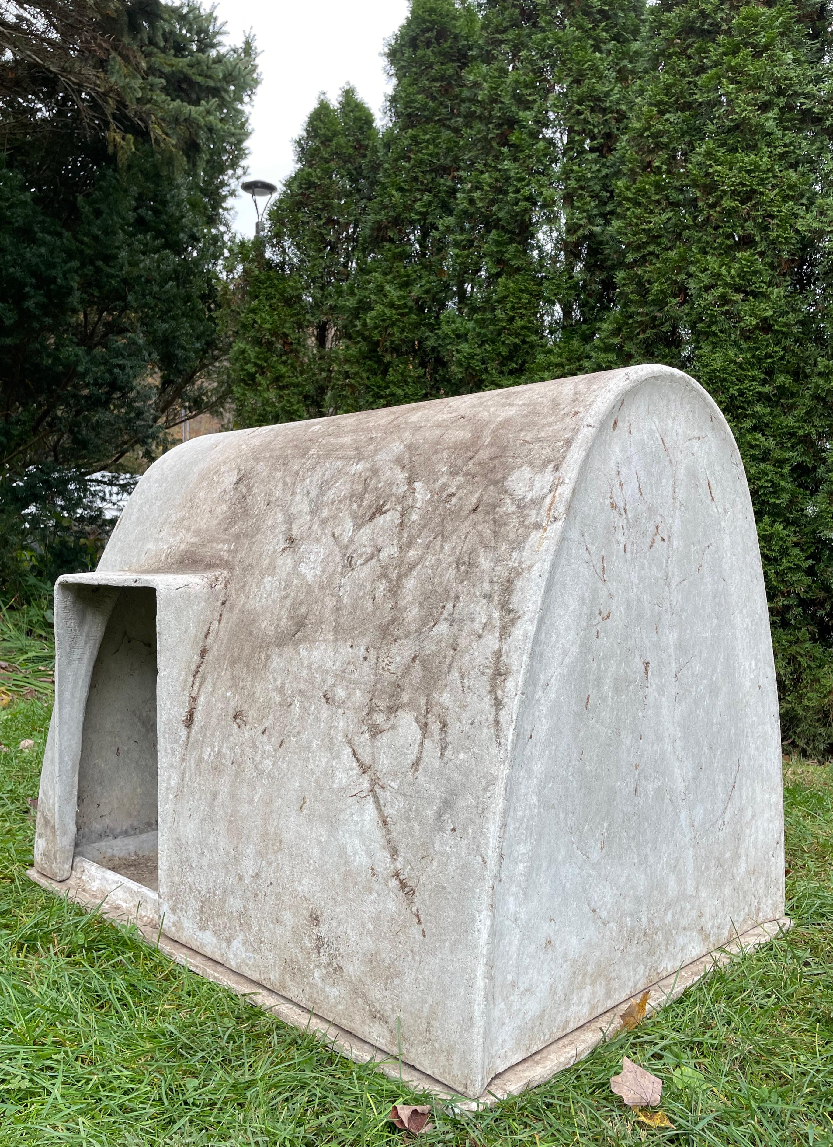 cement dog house