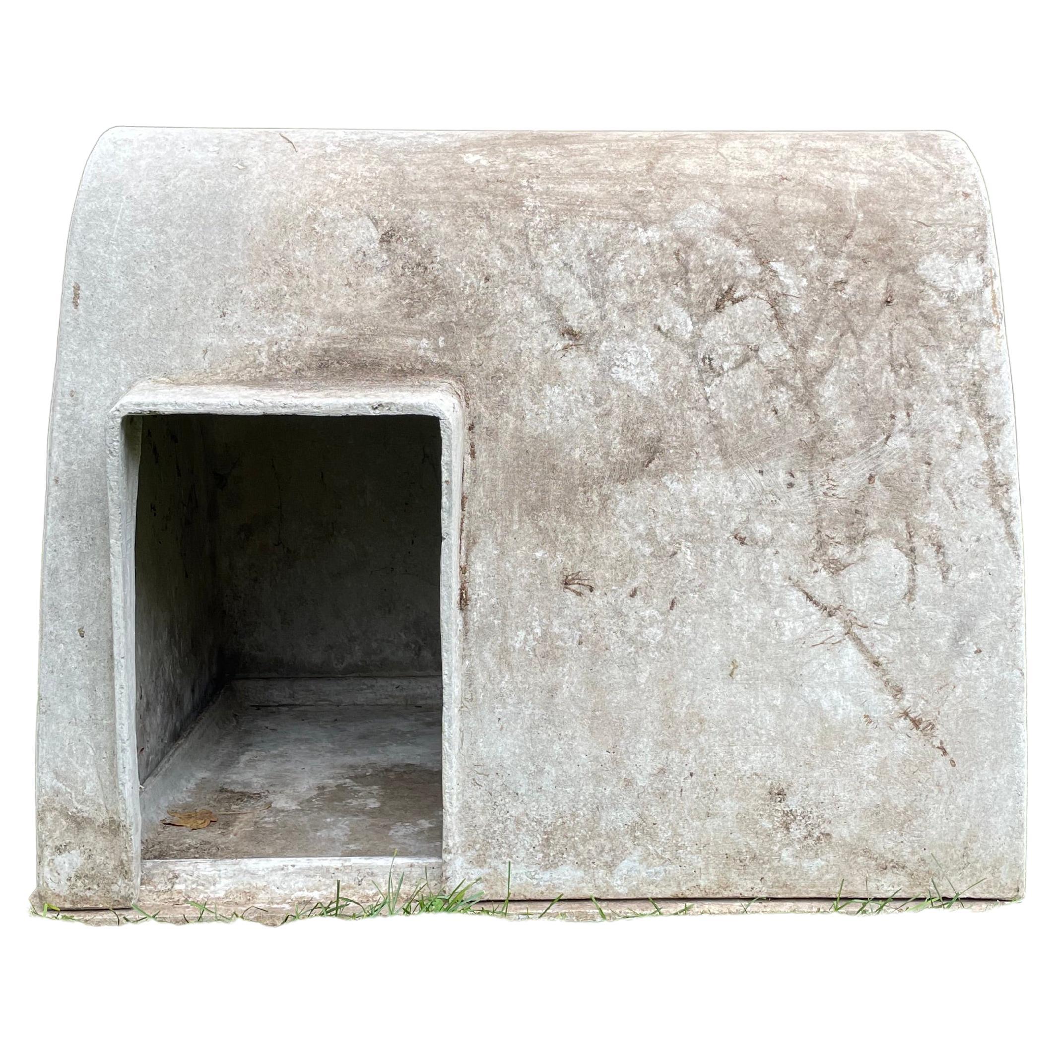 Rare Large Willy Guhl Dog House with Original Pan For Sale