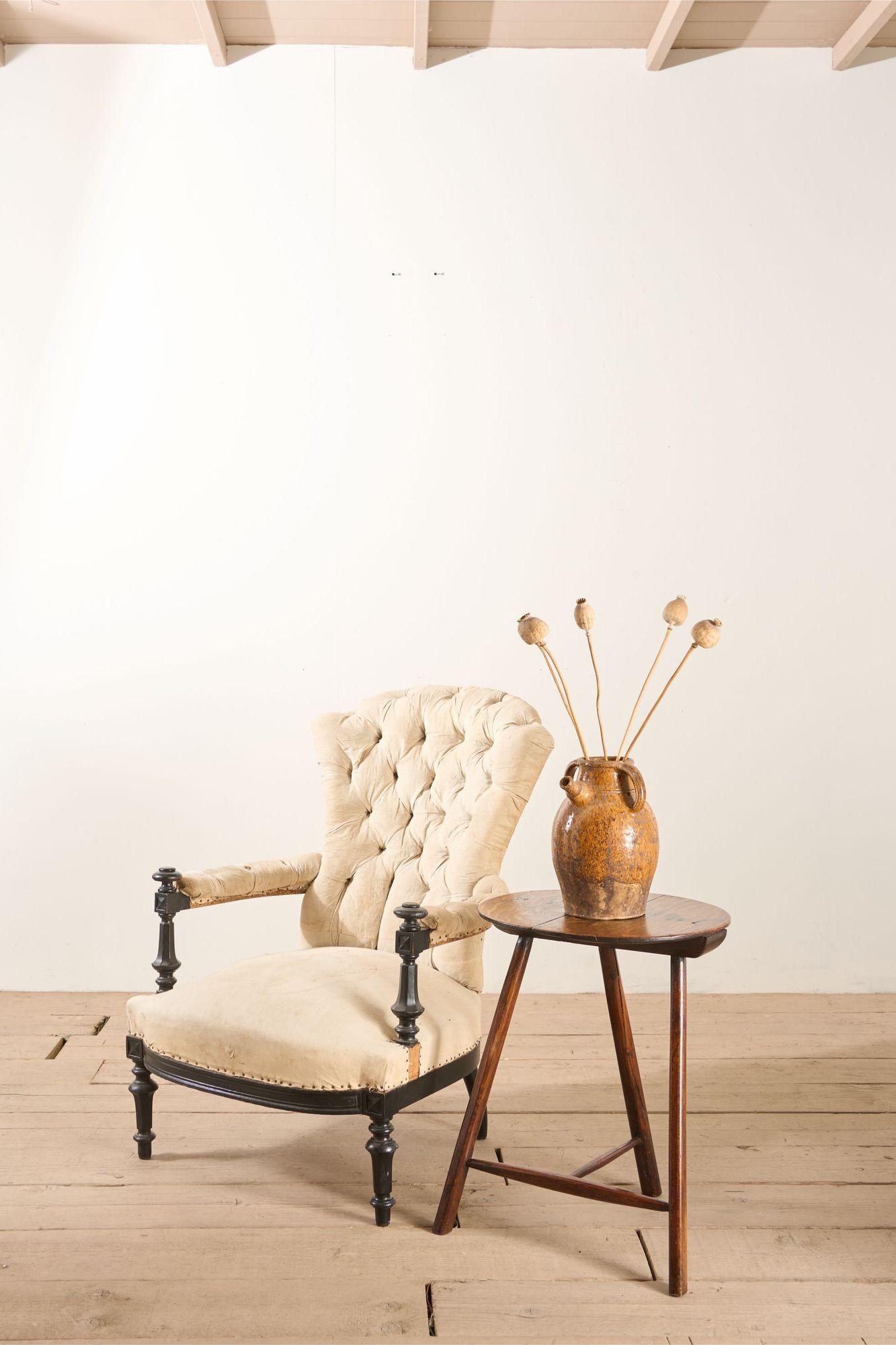 Rara mesa de cricket de olmo de finales del siglo XVIII principios del XIX en venta 10