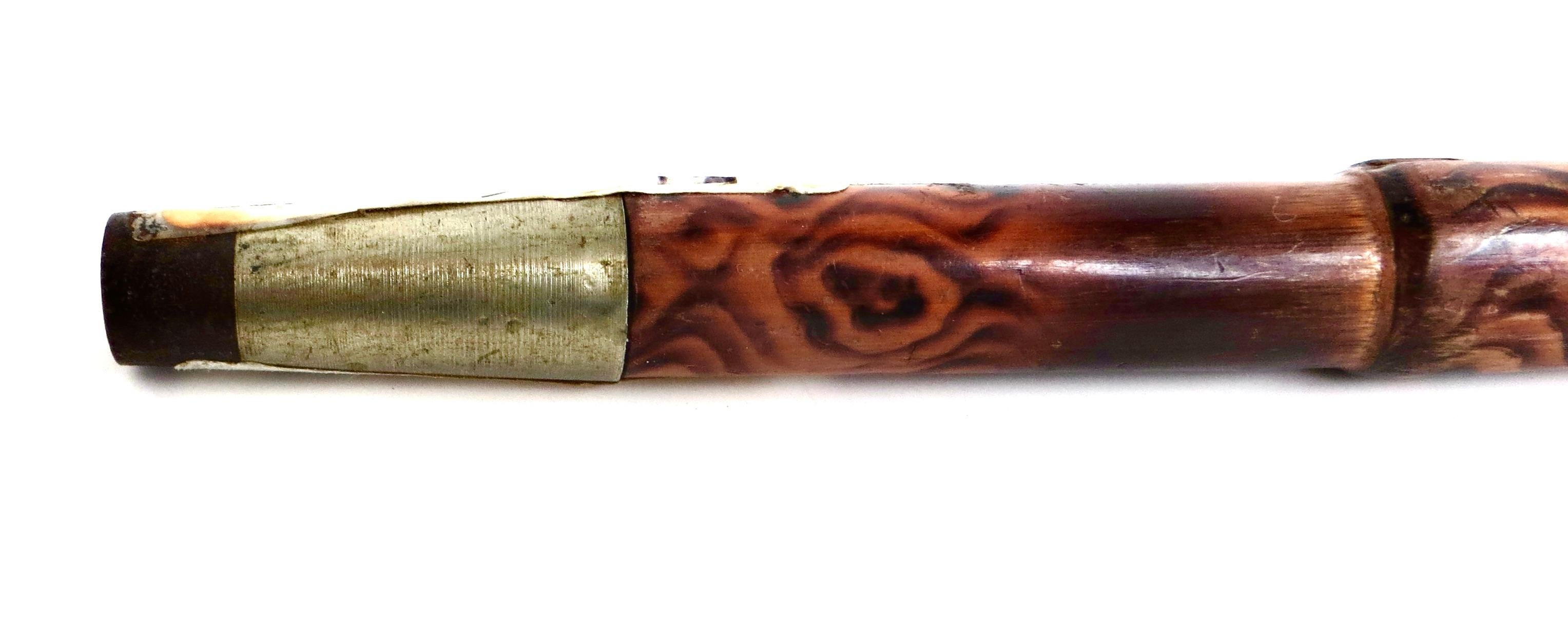 Raro bastón de bambú Art Nouveau americano de finales del siglo XIX Circa 1895 en venta 1