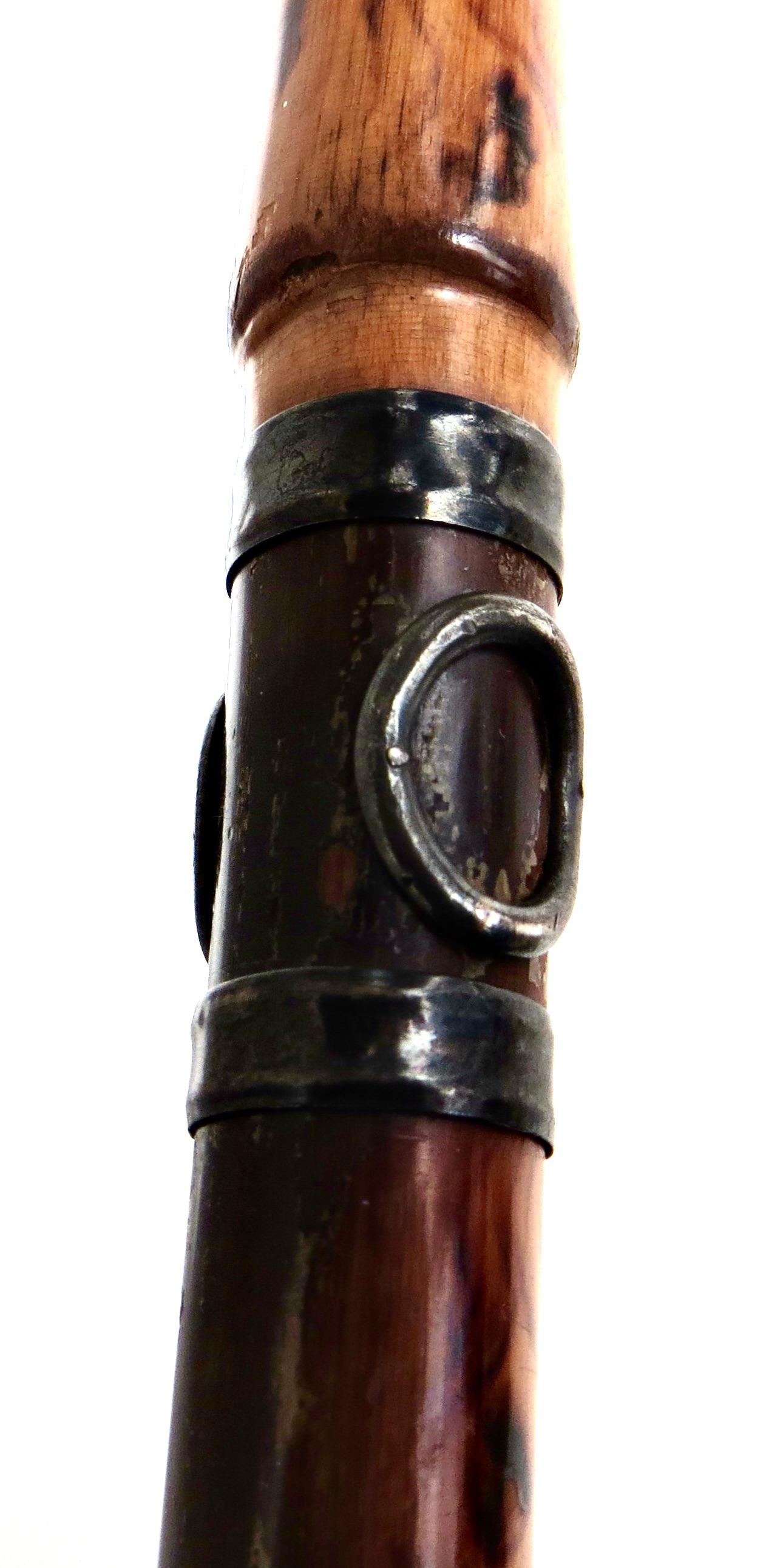 Raro bastón de bambú Art Nouveau americano de finales del siglo XIX Circa 1895 en venta 3